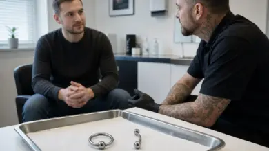 Prinz-Albert-Piercing - Intimpiercing für Männer 6 Diskrete Beratung zu einem Prinz-Albert-Piercing