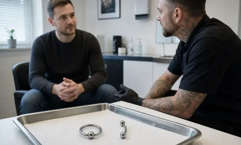Prinz-Albert-Piercing - Intimpiercing für Männer 7 Diskrete Beratung zu einem Prinz-Albert-Piercing