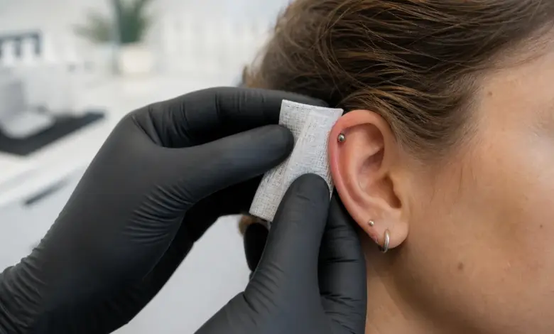 Piercingpflege: Infektionen vermeiden und Heilung unterstützen 5 Professionelle Pflege eines Piercings