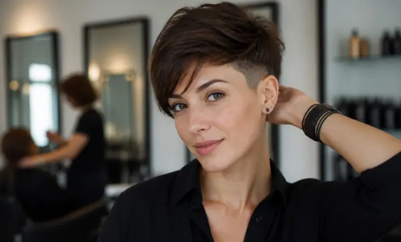 8 Undercut Frech Pixie Kurzhaarfrisuren im Trend 12 Frecher Pixie-Cut mit Undercut