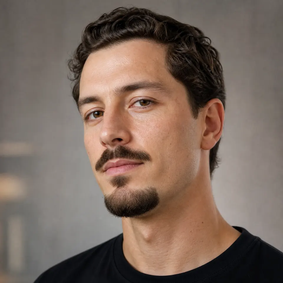 Kurze Bartstyles für Männer: 25 Ideen nach Gesichtsform 14 Disconnected Goatee mit sichtbar getrenntem Schnurrbart und Kinnbart
