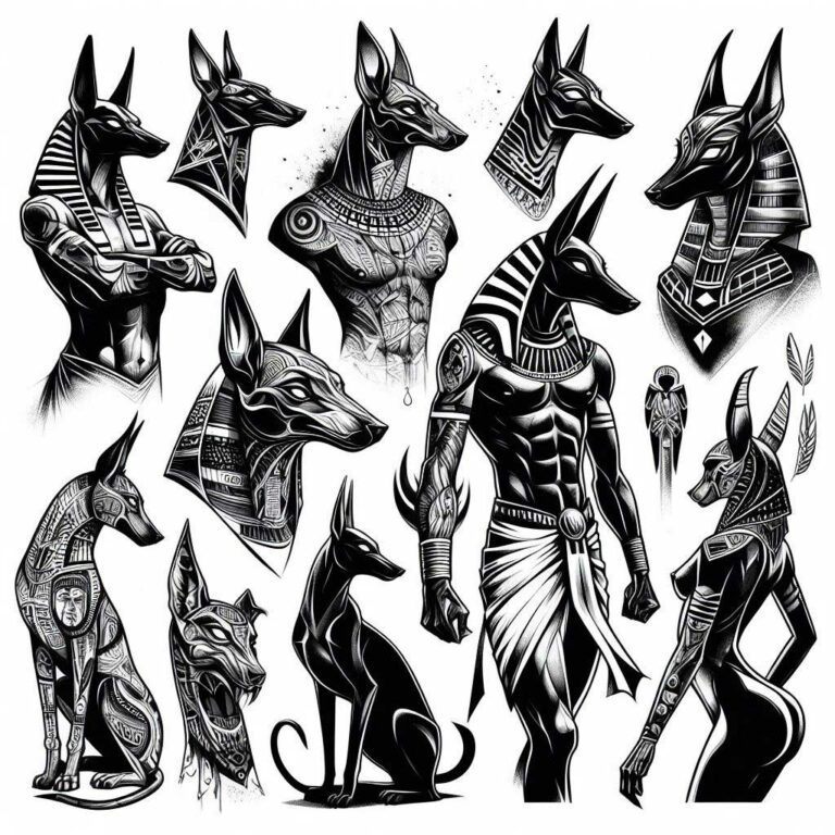 Anubis Tattoo Bedeutung und Mystik der Ägyptischen Götter