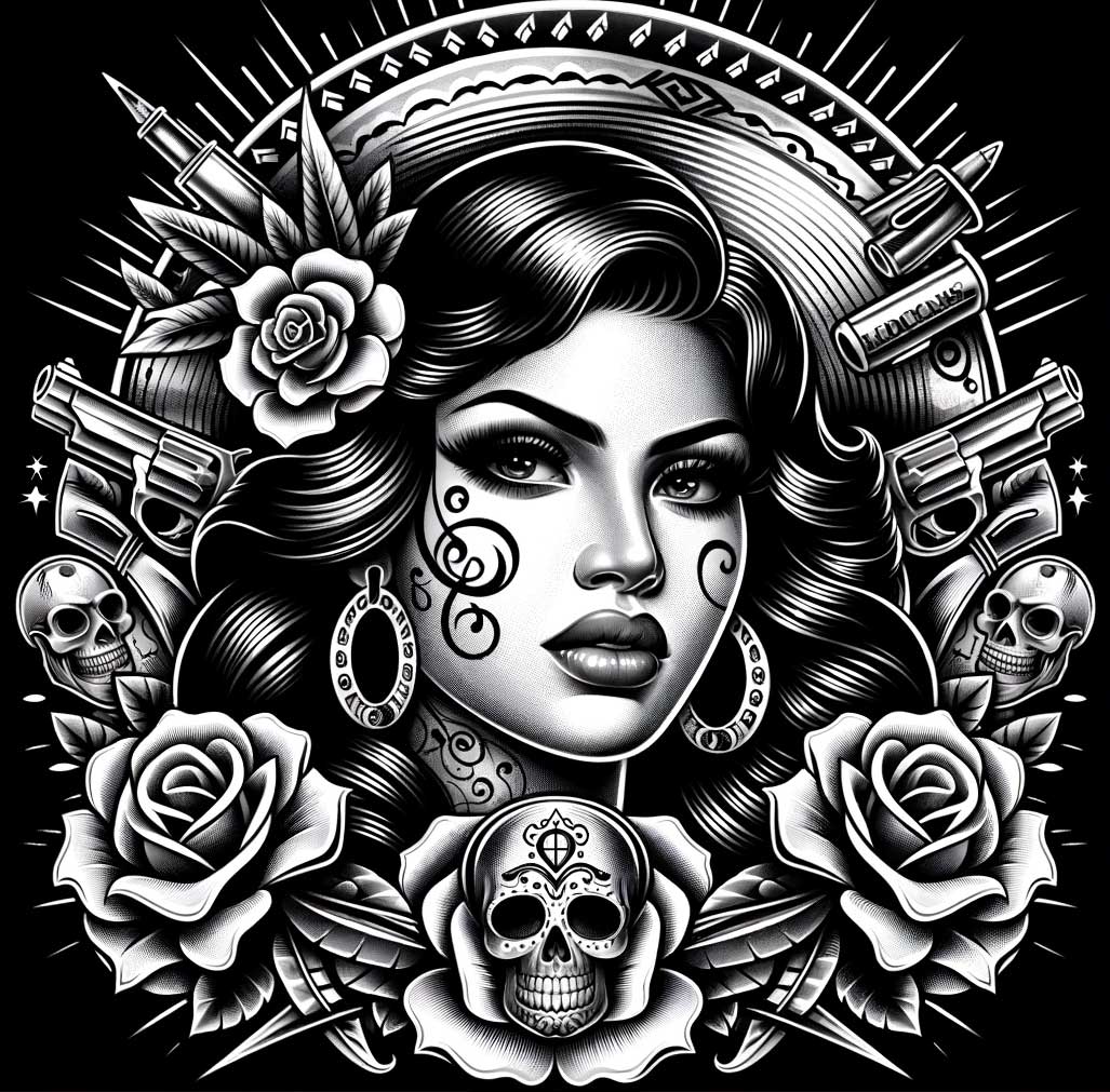 Bandida Chicano-Tattoos: Frauen in der Kunst