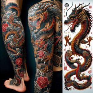Chinesischer Drache Tattoo – Bedeutung, Ideen und Vorlagen