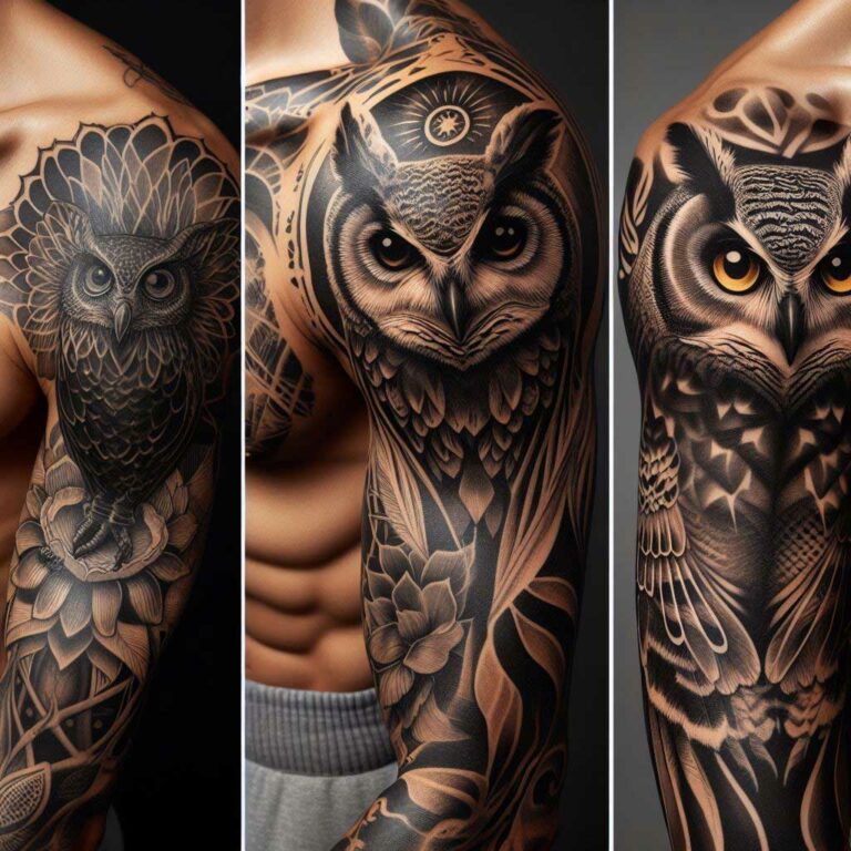 Eule Tattoo Bedeutung, Symbolik und Design Ideen