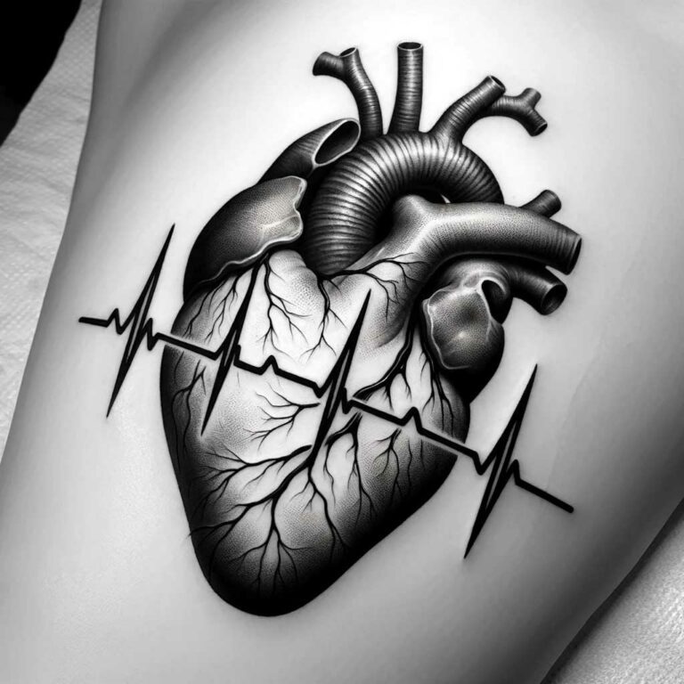 Herz Tattoo Bedeutung, Ideen und Platzierung