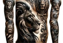 Löwen Tattoo - Bedeutung, Ideen und Vorlagen