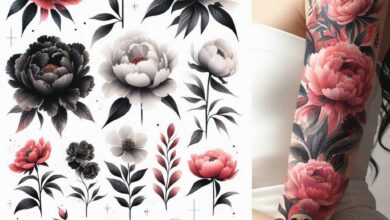 Pfingstrose Tattoo: Bedeutung, Vorlagen und Ideen