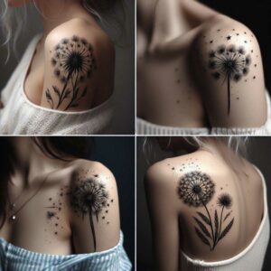 Pusteblume Tattoo Bedeutung und Vorlage für das Fineline Motiv