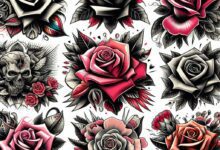 Rosen Tattoo - Bedeutung und Inspiration für Vorlagen Muster