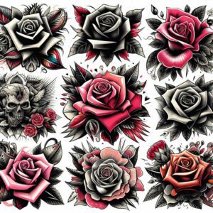 Rosen Tattoo – Bedeutung und Inspiration für Vorlagen Muster