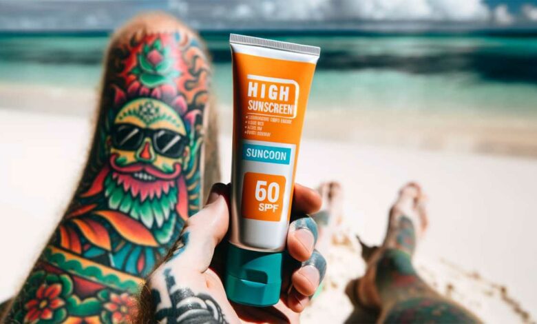Tattoos vor Sonnenbrand schützen - So geht's