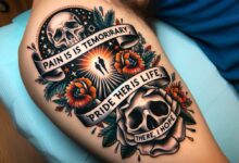 Tattoos Schriftzüge mit Bedeutung - Ideen & Inspiration