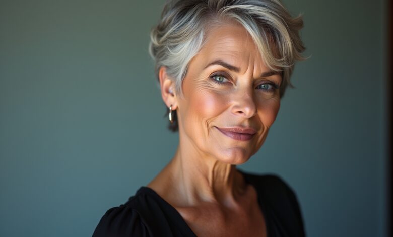 Die 8 frechen, fransigen Kurzhaarfrisuren ab 60 - pflegeleicht 22 Die 8 frechen, fransigen Kurzhaarfrisuren ab 60 - pflegeleicht