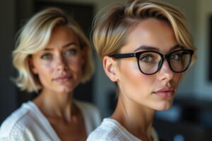 Die 8 frechsten Kurzhaarfrisuren für Frauen mit Brille