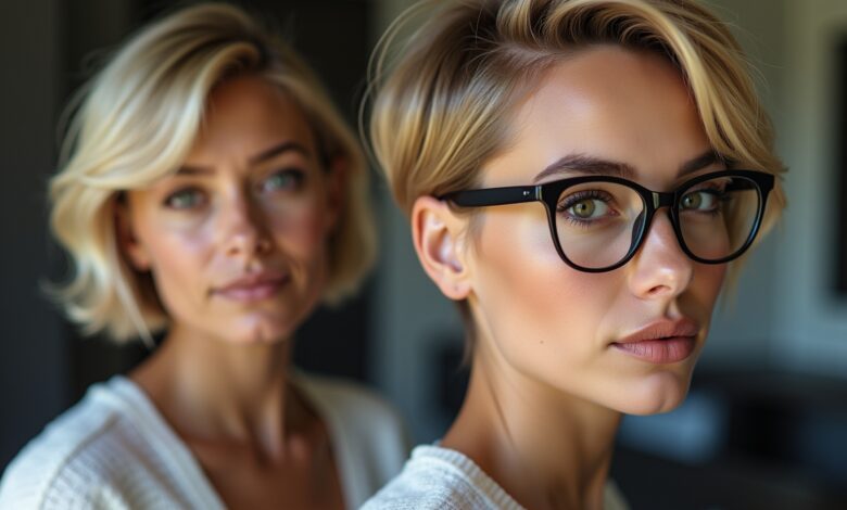 Die 8 frechsten Kurzhaarfrisuren für Frauen mit Brille 15 Die 8 frechsten Kurzhaarfrisuren für Frauen mit Brille