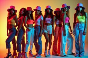 8 Dame 90er Party Outfit Ideen für den Look