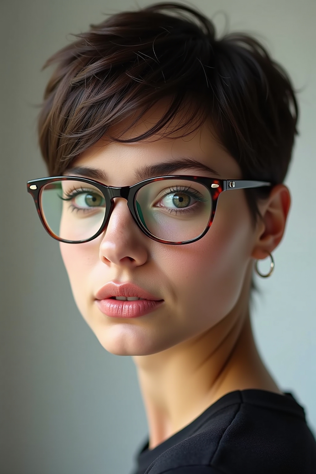 Kurzhaarfrisuren 2022 Frech Mit Brille