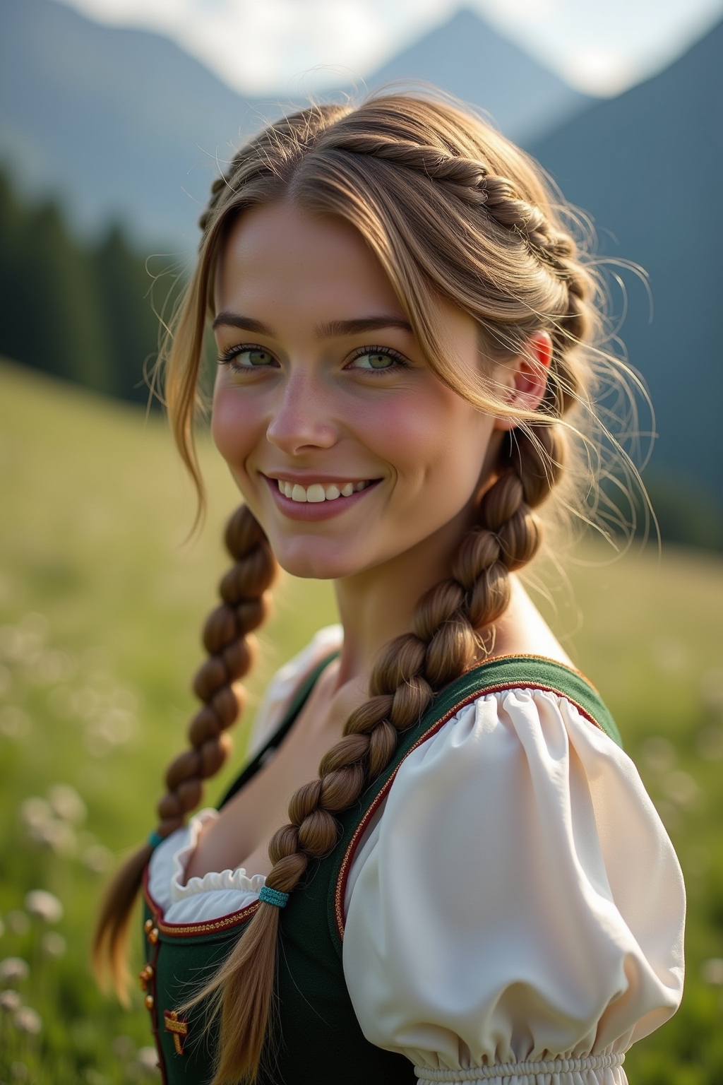 Die 8 schönsten geflochtenen Dirndl Frisuren halboffen 16 Die 8 schönsten geflochtenen Dirndl Frisuren halboffen