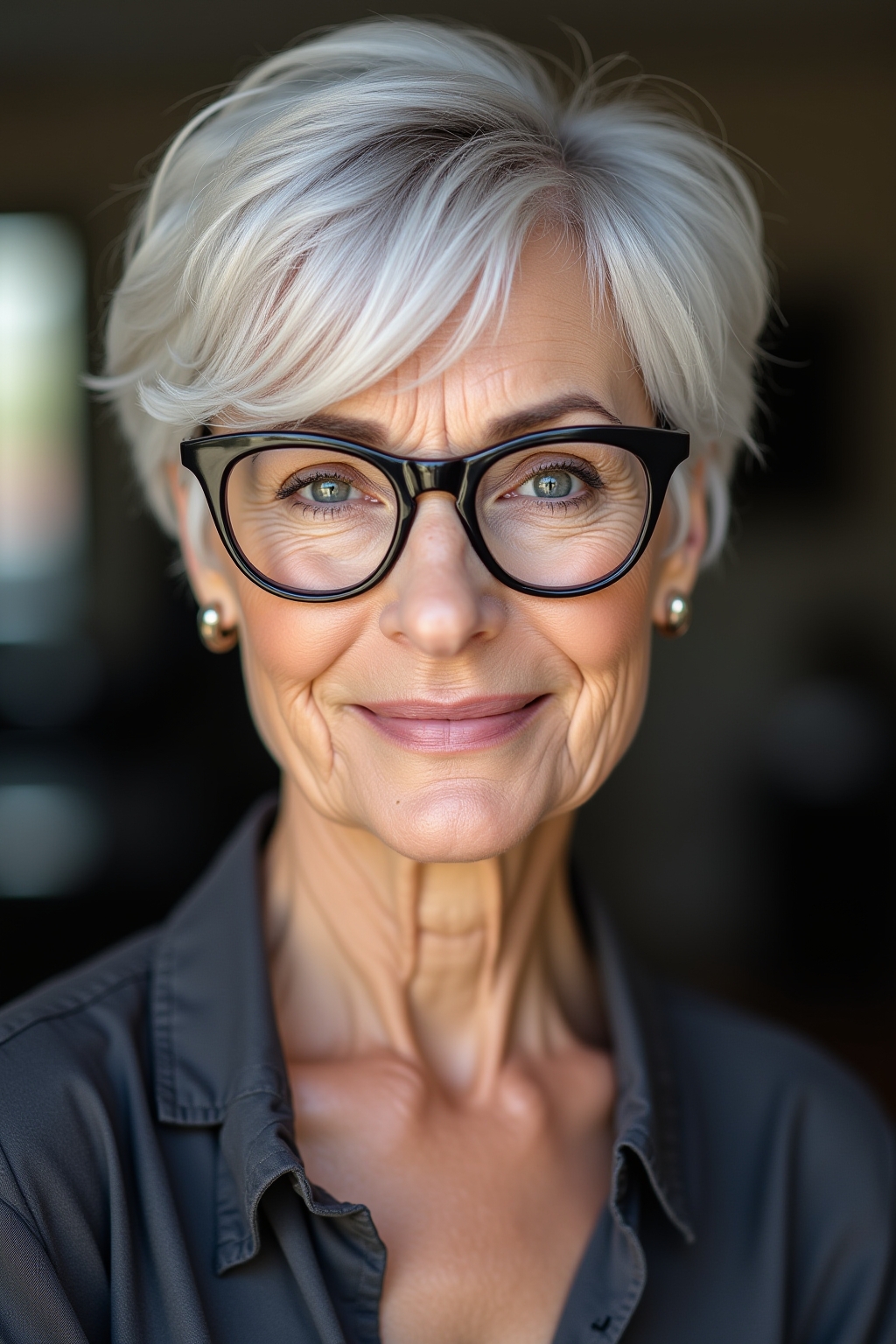 Die 8 grauen flotten Kurzhaarfrisuren ab 60 mit Brille 20 Die 8 grauen flotten Kurzhaarfrisuren ab 60 mit Brille