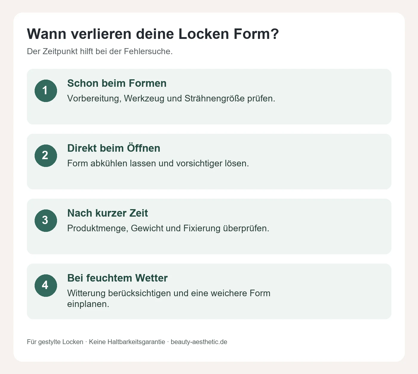 Locken halten nicht: Ursachen finden und das Styling verbessern 3 Infografik: Locken halten nicht: Ursachen finden und das Styling verbessern