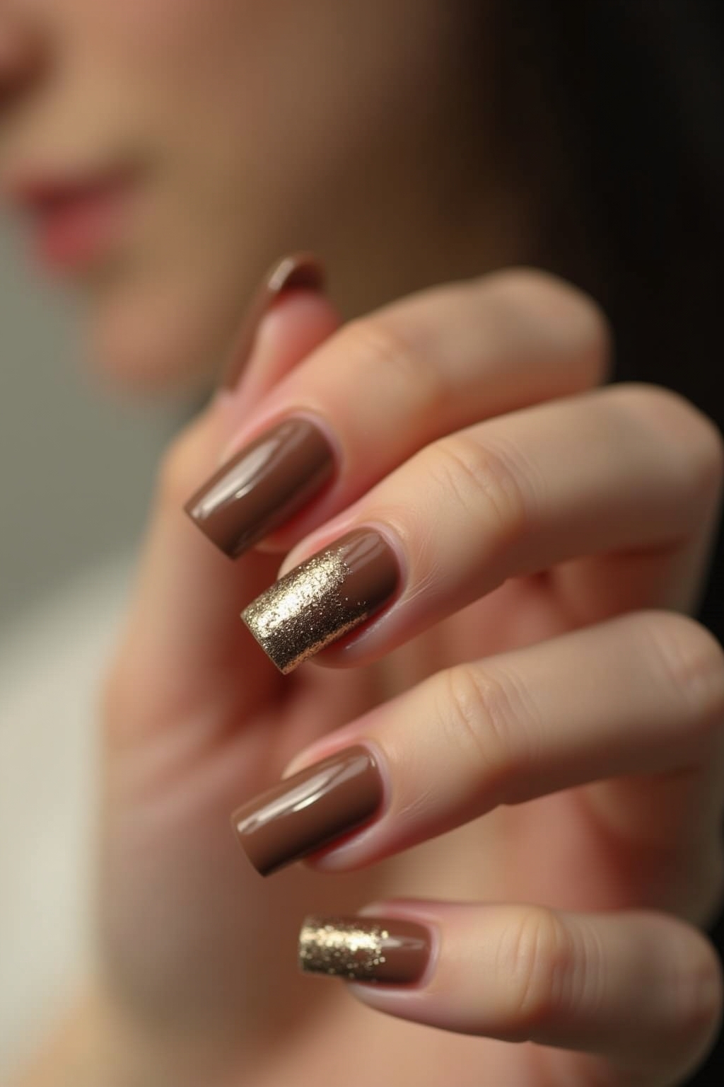 Gelnagel Beige Braun