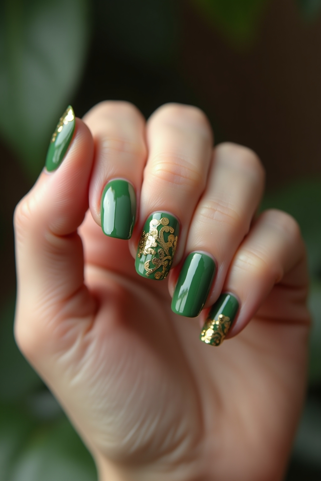 Die 8 schönsten Nageldesign Grün Gold Ideen 2026 19 Die 8 schönsten Nageldesign Grün Gold Ideen 2026